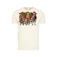 Christmas Heifers Back View Vintage Tee | Teevron