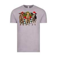 Vintage Zinc christmas heifers back view Vintage Tee - RanaPortraitStore