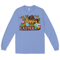 Colony Blue Happy Easter Long Sleeve Tee - LillyAllenDesigns