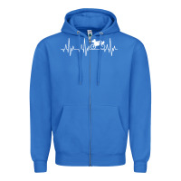 True Royal heartbeat recumbent bicycle bike cyclist biking Zipper Hoodie - artisFamous