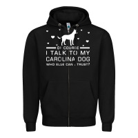 Black carolina dog Zipper Hoodie - artisFamous