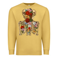Antique Gold flower skeleton Premium Sweatshirt - RanaPortraitStore