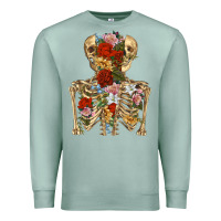 Seafoam flower skeleton Premium Sweatshirt - RanaPortraitStore
