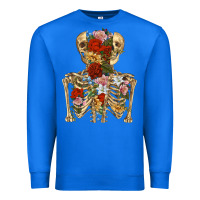 True Royal flower skeleton Premium Sweatshirt - RanaPortraitStore