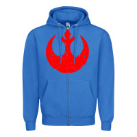 True Royal distressed rebel alliance symbol Zipper Hoodie - artisFamous