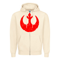 Sandshell distressed rebel alliance symbol Zipper Hoodie - artisFamous