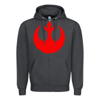 Smoke distressed rebel alliance symbol Zipper Hoodie - artisFamous