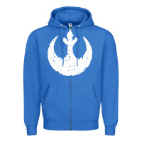True Royal distressed rebel alliance symbol Zipper Hoodie - artisFamous