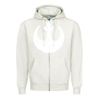Oatmeal Heather distressed rebel alliance symbol Zipper Hoodie - artisFamous