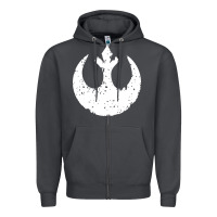 Smoke distressed rebel alliance symbol Zipper Hoodie - artisFamous