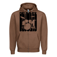 Chestnut vintage retro drummer Zipper Hoodie - artisFamous