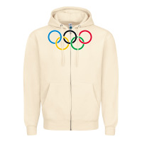 Sandshell Olympic Rings Zipper Hoodie - artisFamous