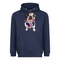 Navy English Dog Heavyweight Hoodie - RanaPortraitStore