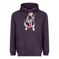 Plum English Dog Heavyweight Hoodie - RanaPortraitStore