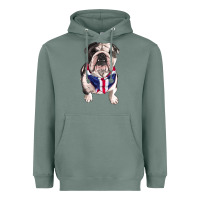 Sage English Dog Heavyweight Hoodie - RanaPortraitStore