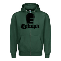 Sports Green Epitaph Records Zipper Hoodie - artisFamous
