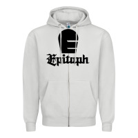 Dove Grey Epitaph Records Zipper Hoodie - artisFamous