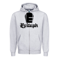 Heather Grey Epitaph Records Zipper Hoodie - artisFamous