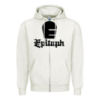 Oatmeal Heather Epitaph Records Zipper Hoodie - artisFamous