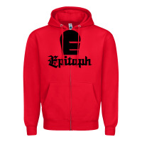 Red Epitaph Records Zipper Hoodie - artisFamous