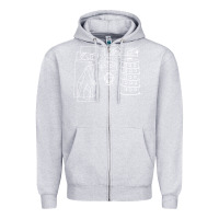 Heather Grey modest Zipper Hoodie - artisFamous