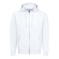 White modest Zipper Hoodie - artisFamous