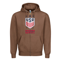 Chestnut uswnt unisex Zipper Hoodie - artisFamous