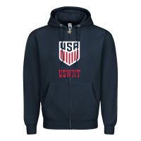 Navy uswnt unisex Zipper Hoodie - artisFamous