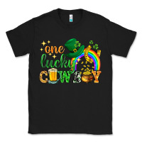 Black One lucky cowboy St. Patricks day Classic Tee - HowdyJamesFarm