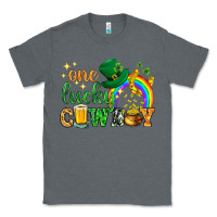 Charcoal Heather One lucky cowboy St. Patricks day Classic Tee - HowdyJamesFarm