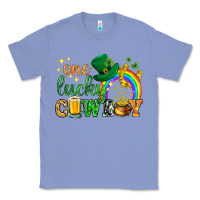 Colony Blue One lucky cowboy St. Patricks day Classic Tee - HowdyJamesFarm