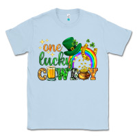 Dusty Blue One lucky cowboy St. Patricks day Classic Tee - HowdyJamesFarm