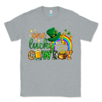 Heather Grey One lucky cowboy St. Patricks day Classic Tee - HowdyJamesFarm