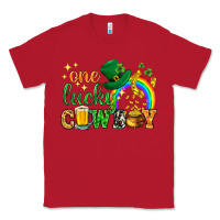 Red One lucky cowboy St. Patricks day Classic Tee - HowdyJamesFarm