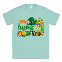 Seafoam One lucky cowboy St. Patricks day Classic Tee - HowdyJamesFarm