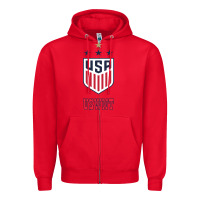 Red uswnt unisex Zipper Hoodie - artisFamous