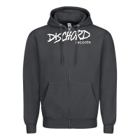 Smoke Discord American Label Record Zipper Hoodie - artisFamous