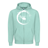 Seafoam helicopter Zipper Hoodie - artisFamous
