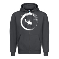 Smoke helicopter Zipper Hoodie - artisFamous