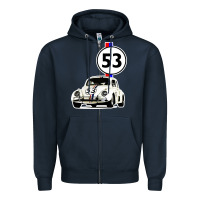 Navy herbie 53 Zipper Hoodie - artisFamous