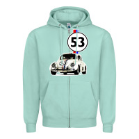 Seafoam herbie 53 Zipper Hoodie - artisFamous