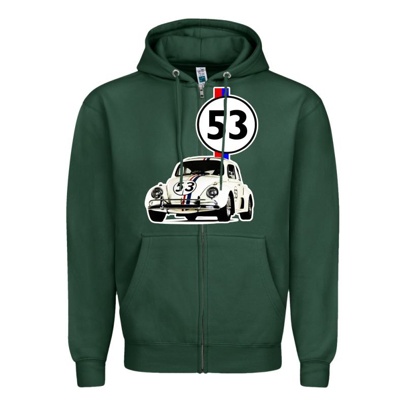 Herbie 53 Zipper Hoodie by artisFamous | Teevron