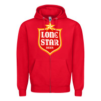 Red lone star beer Zipper Hoodie - artisFamous
