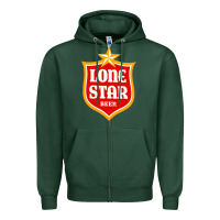 Sports Green lone star beer Zipper Hoodie - artisFamous