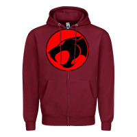 Burgundy thundercats cool Zipper Hoodie - artisFamous