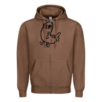 Chestnut Dickbutt Zipper Hoodie - artisFamous