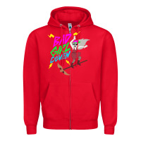 Red BAD GIRL COVEN - THE OWL HOUSE Zipper Hoodie - artisFamous