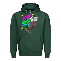 Sports Green BAD GIRL COVEN - THE OWL HOUSE Zipper Hoodie - artisFamous