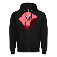 Black Kirby's Adventure Zipper Hoodie - artisFamous