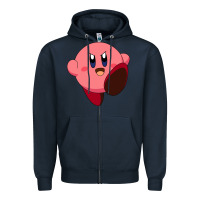 Navy Kirby's Adventure Zipper Hoodie - artisFamous